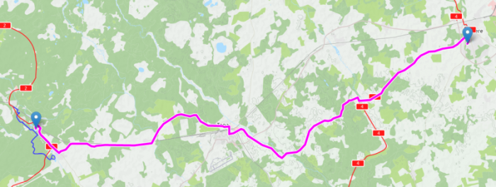 Toinen päivä 52,6 km