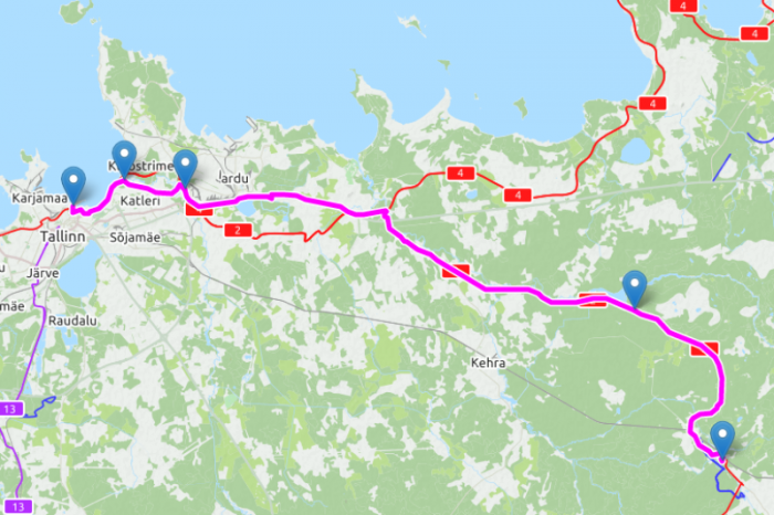 Ensimmäinen päivä 71,7 km