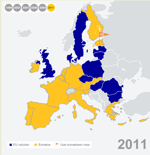 EKP_ Euroalueen kartta 1999 – 2011.png