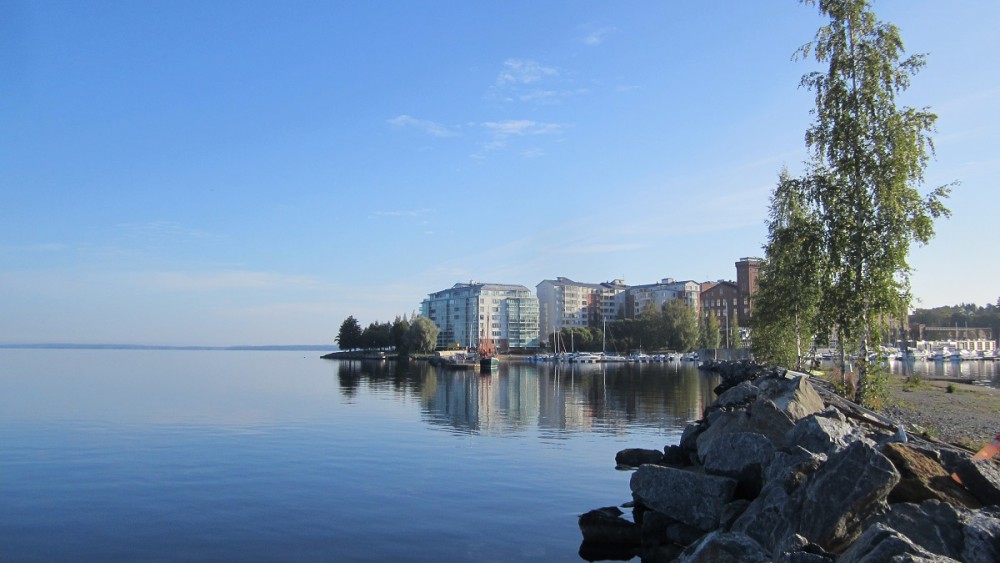 Rauhaniemi. Näsijärven vedestä tehdään Tamperelaisille juomavettä.