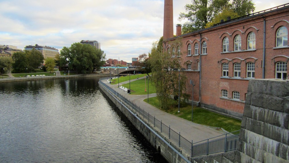 Tammerkoski etelään päin katsottuna.