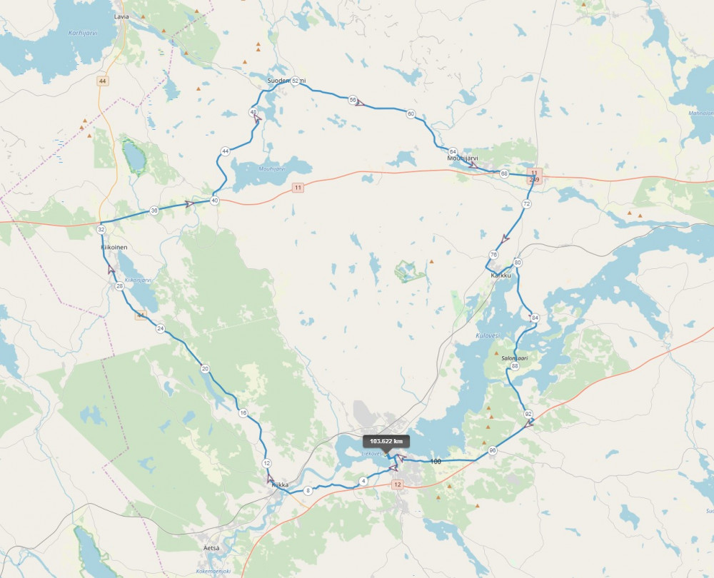 VeloSasatamala103km.jpg (203.2 KiB) Katsottu 16523 kertaa Reitti 103 km.