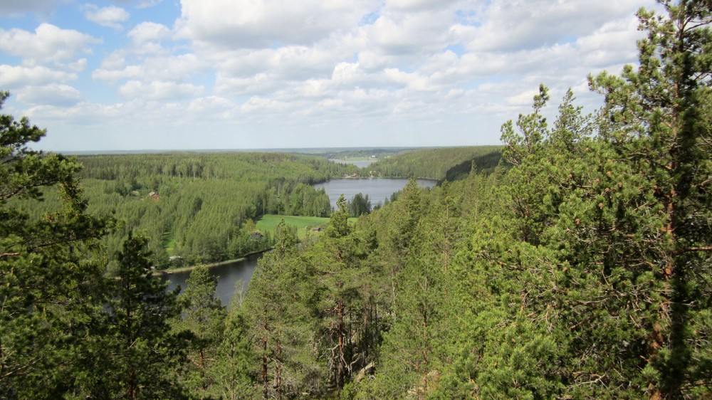 Näkötornilta länteen päin maisemaa.