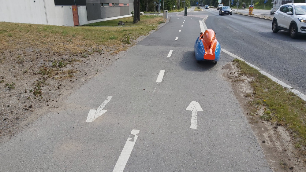 Tällaisia pyöräteitä en ole paljon nähnyt Tampereella päin.